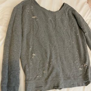 Express distressed sweatshirt